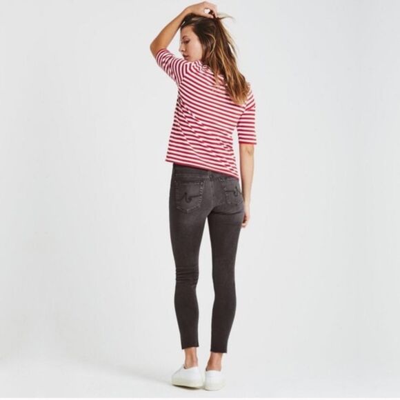 Y2K AG Adriano Goldschmied The Legging Ankle Slim Skinny Jeans 31 Faded Grunge - Picture 12 of 16